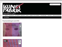 Tablet Screenshot of kunstfabrik-darmstadt.de